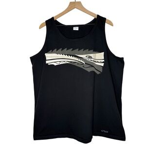 Crazy Shirts Hawaii Graphic Tank Top Black XXL Y2K Surf Streetwear